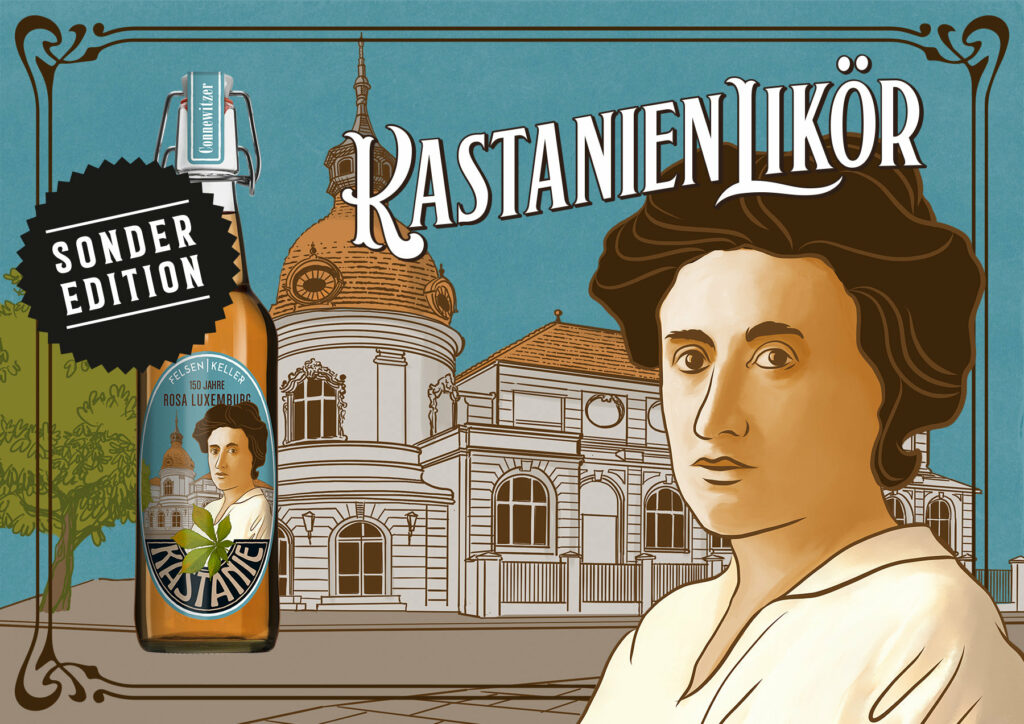 KastanienLikör - Felsenkeller Leipzig - 150 Jahre Rosa Luxemburg